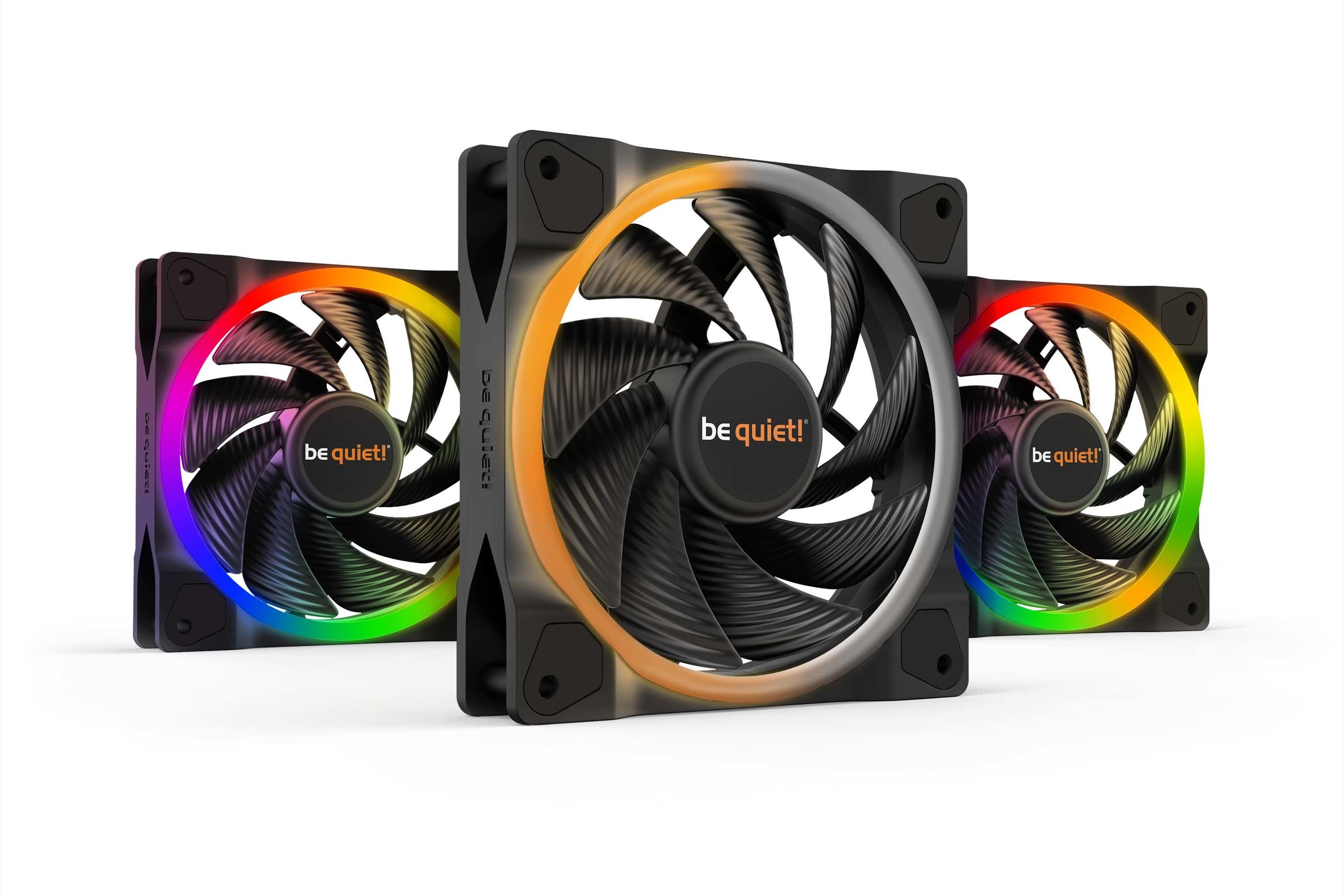 Conjunto de Ventoinhas BE QUIET! Light Wings 120mm PWM high-speed (Não suportado - 5,4 W - Preto)