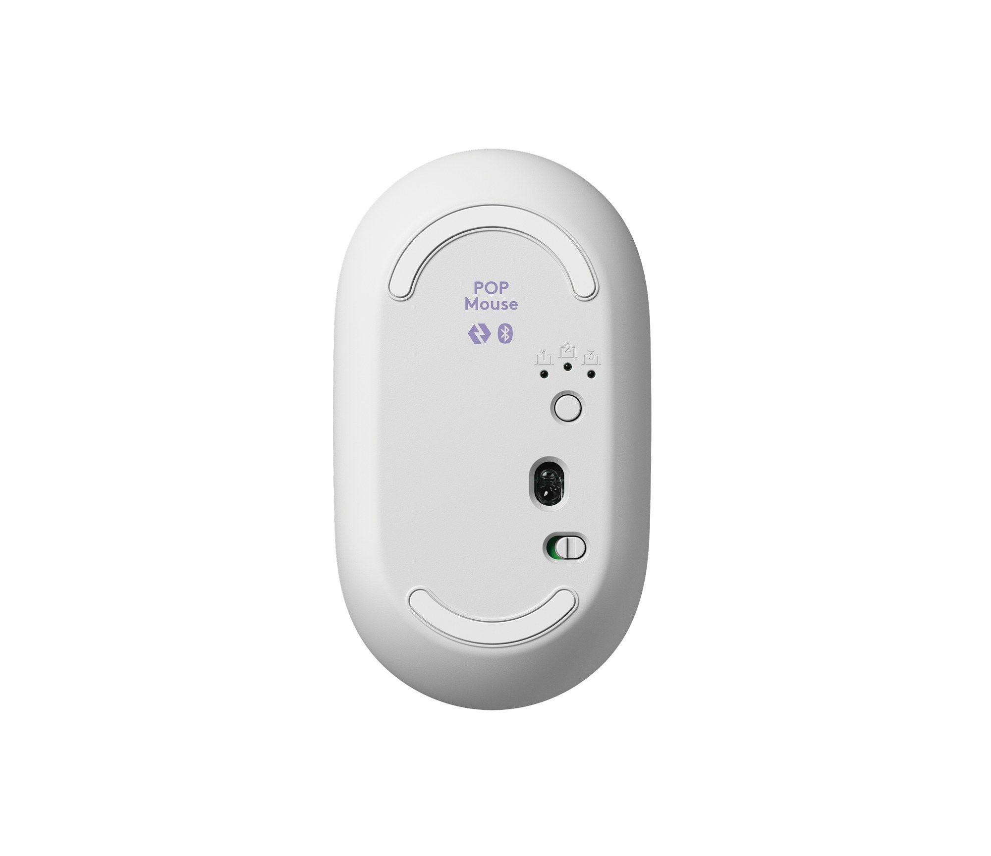 Conjunto de Teclado e Rato LOGITECH POP Icon Combo (Suíço - Teclas tesoura - Mini - Lilás e Branco), miniatura 2