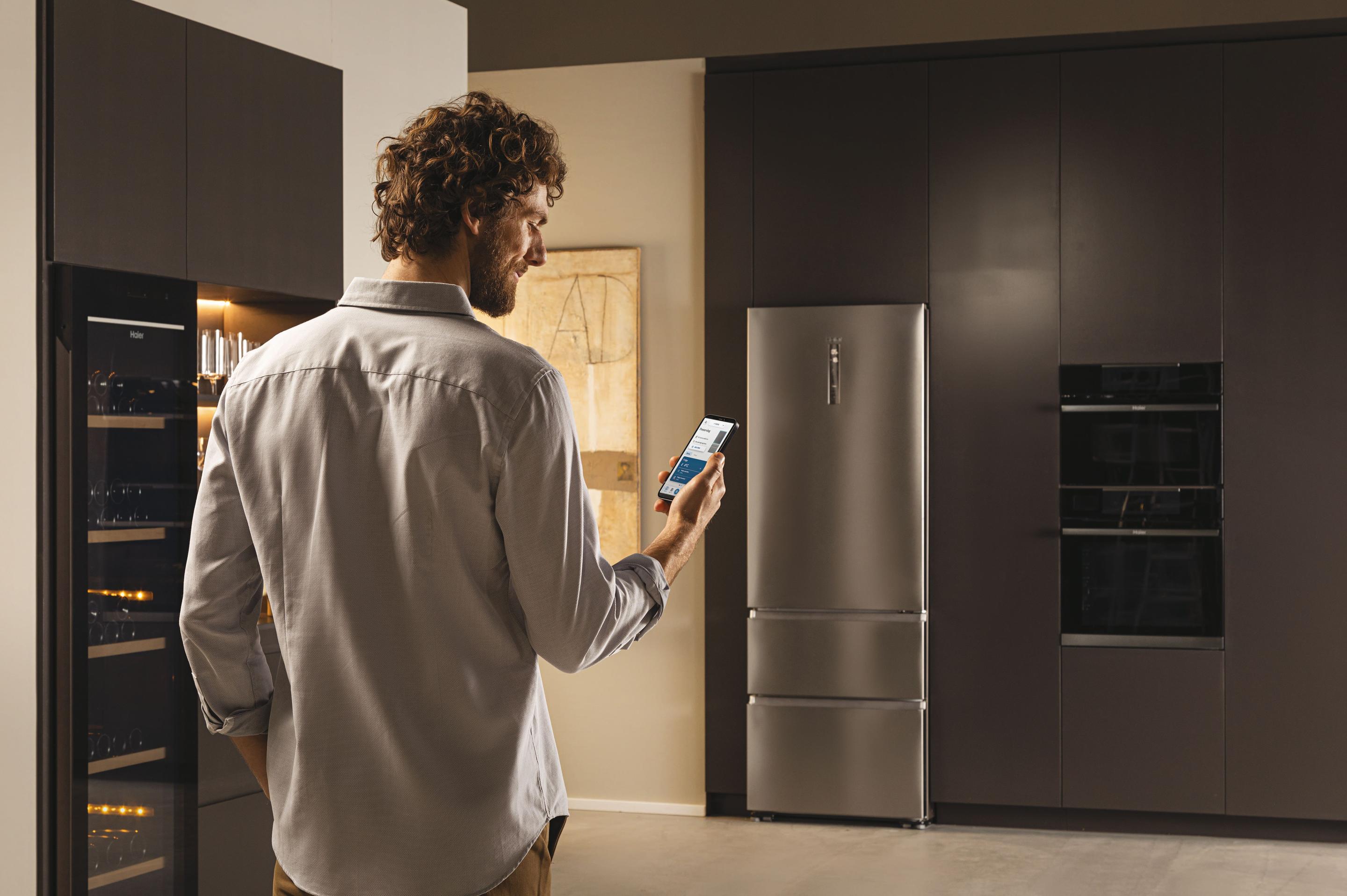 Frigorífico Combinado Independente HAIER HTW7720DNMP (486 l - hOn - 200,6x70x67,5 cm - Inox Platina) — miniatura 11