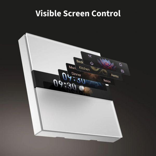 Interruptor de Ecrã AQARA Display Switch V1 EU (LCD 2,08'' - 2 Canais - Branco) — miniatura 3