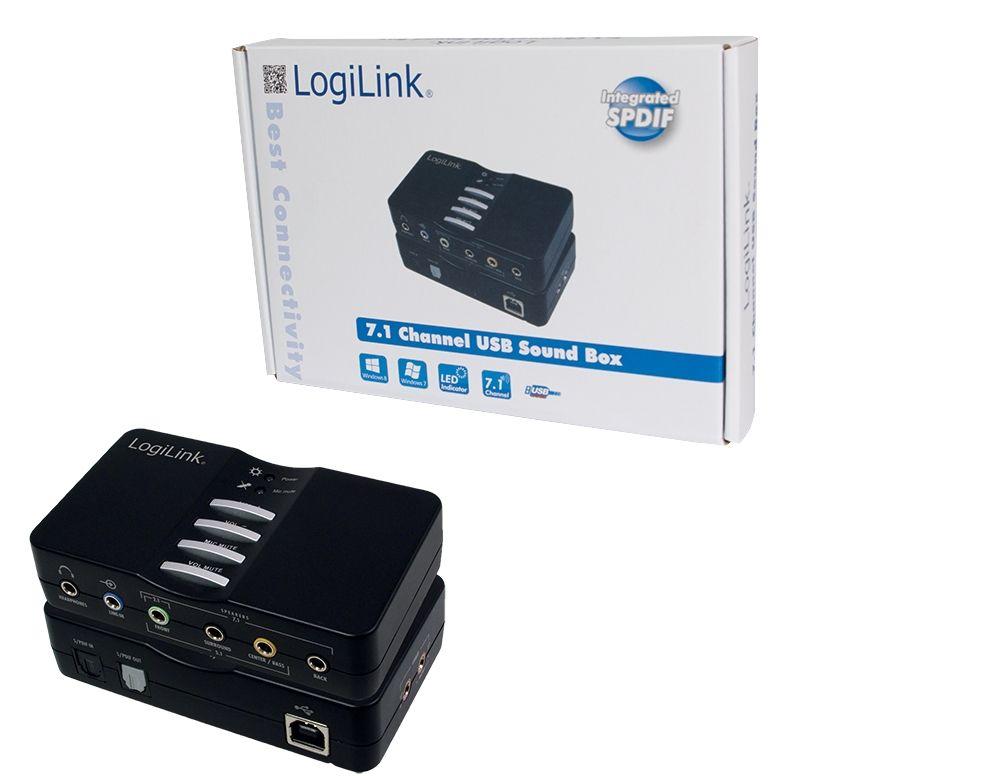 Placa de Som Externa LOGILINK UA0099 (USB - Preto)