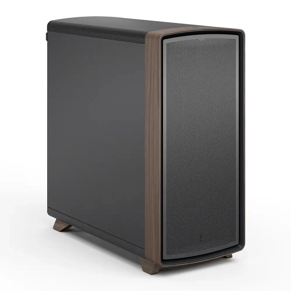 Caixa de Computador FRACTAL DESIGN Summit Black Solid (Midi Tower - Aço e madeira de nogueira - 17,3 cm - Preto) — miniatura 2