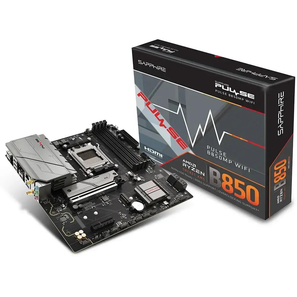 Motherboard SAPPHIRE PULSE B850M WIFI (AM5 - micro-ATX - Duplo canal - Preto) — miniatura 2