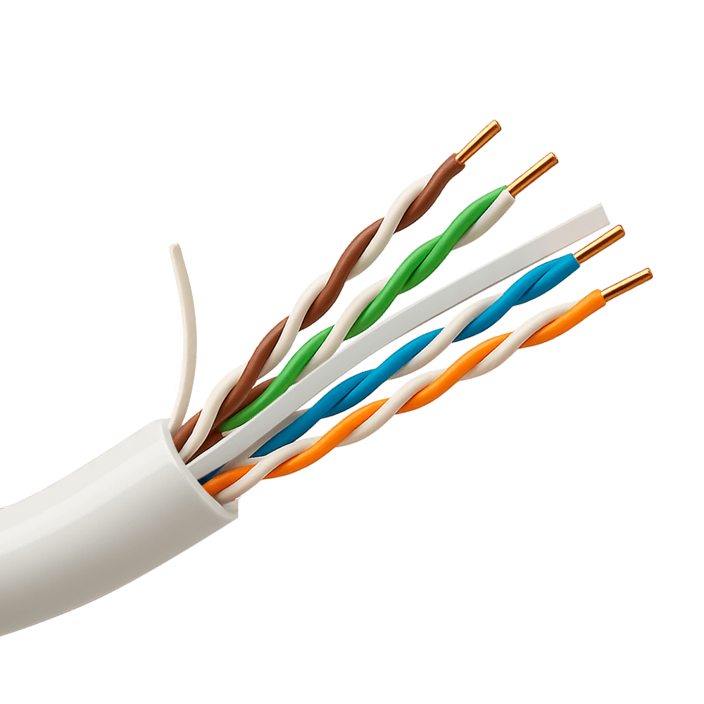 Bobina de Cabo de Rede UTP UNIVIEW UV-UTP6A-300-BC23AWG-DCA-R-W (305 m - 6A - Branco-cinzento)