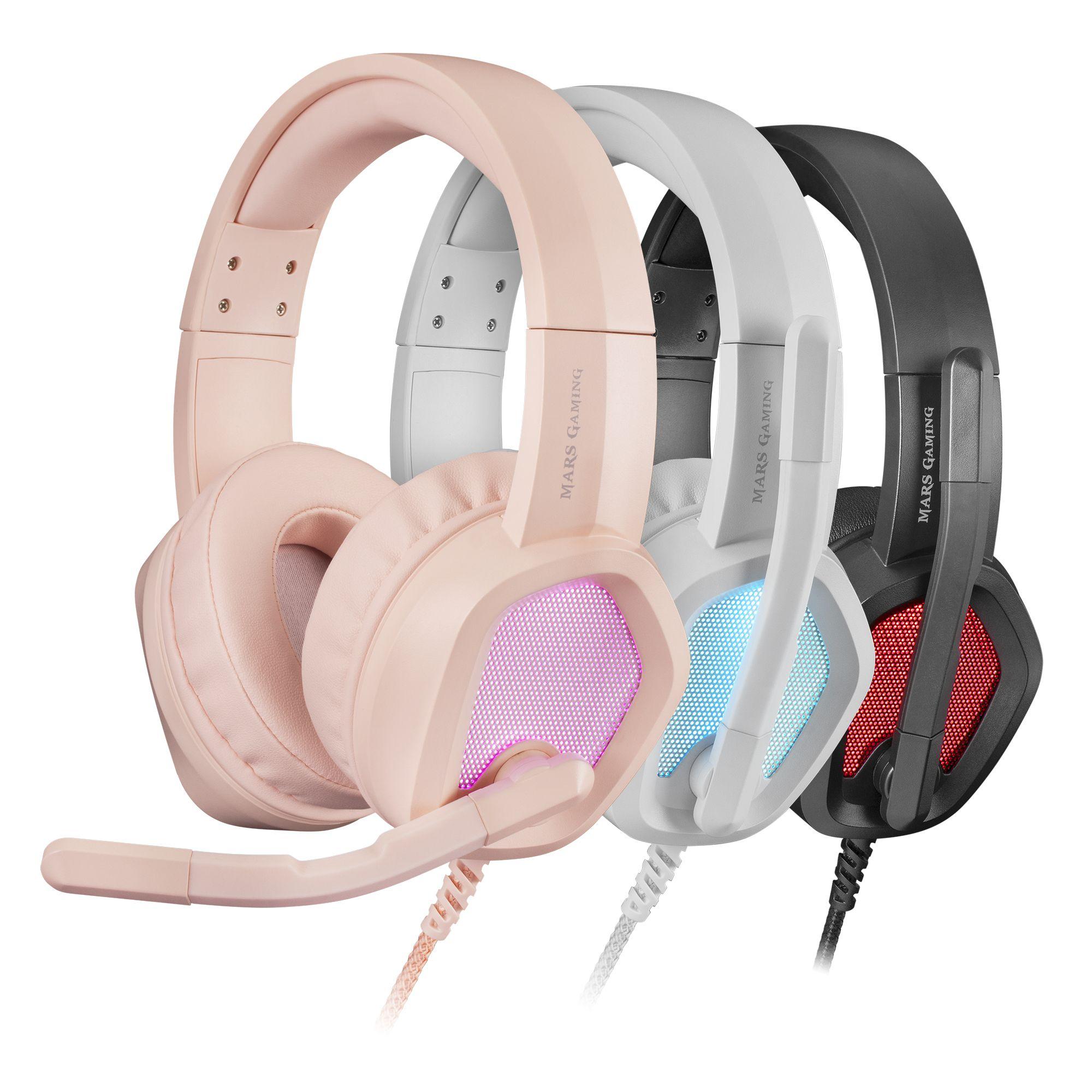 Headset Gaming MARS GAMING MH320 (Binaural - Com fios - Circum-aural - Rosa), miniatura 4