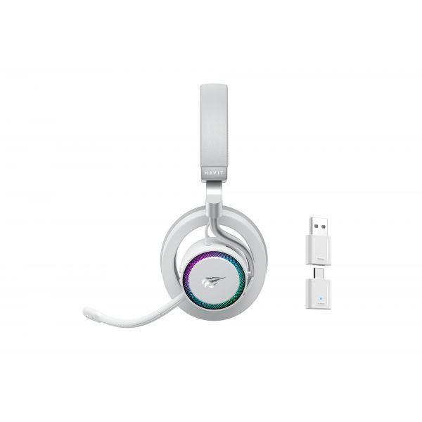 Headset Gaming HAVIT Fuxi-H8 (Auscultadores gaming - Com fios e sem fios - 3,2 cm - Branco), miniatura 6