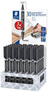 Expositor de 30 Marcadores Permanentes STAEDTLER Lumocolor 348-9 CA30 (Preto) — miniatura 2