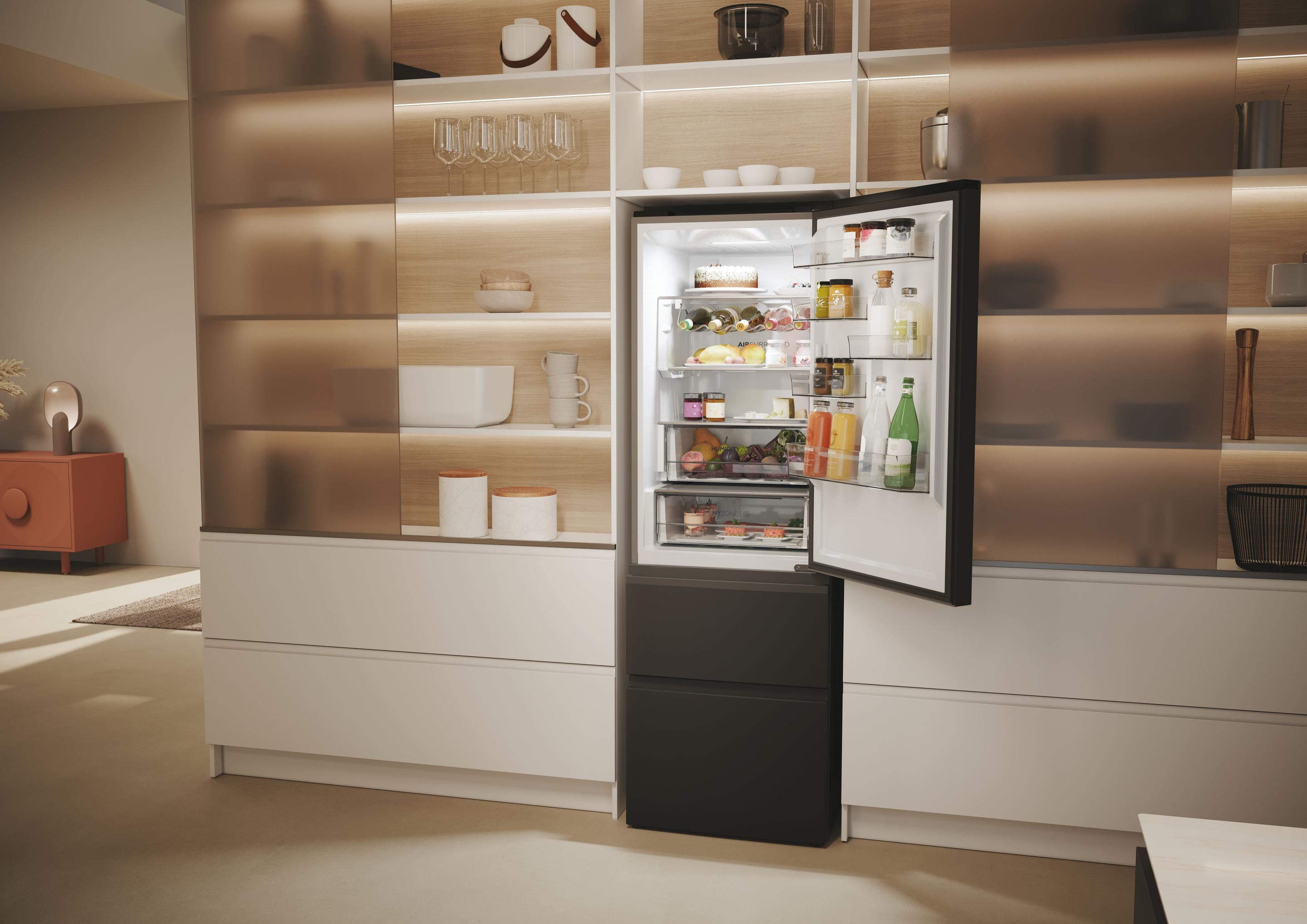Frigorífico Combinado Independente HAIER HTW5618DNPT (360 l - hOn - 185x59,5x66,7 cm - Preto) — miniatura 12