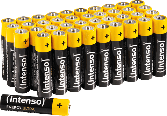 Pilhas Alcalinas INTENSO Energy Ultra AAA - LR03 (Preto)