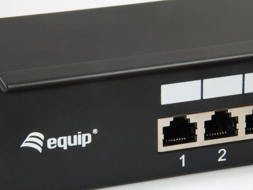 Painel de Patch EQUIP 326417 (19" - 1U - 16x RJ45 Cat6 FTP - Preto) — miniatura 3