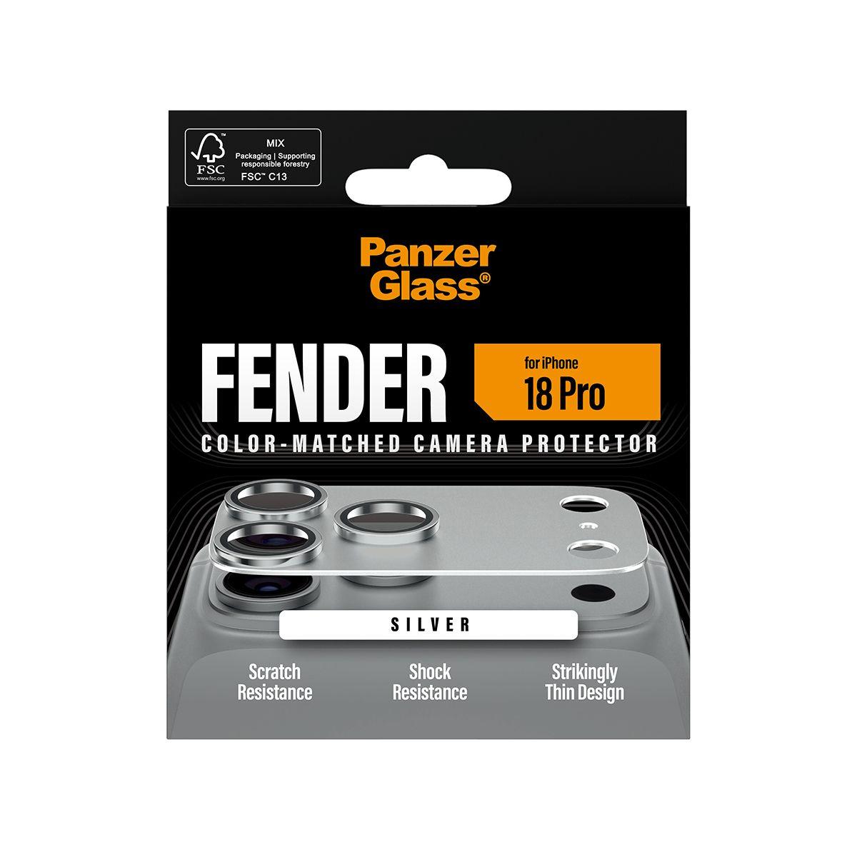 Protetor de Câmara PANZERGLASS Fender iP 18 Pro (Apple iPhone 18 Pro - Silicone - Prateado), miniatura 3