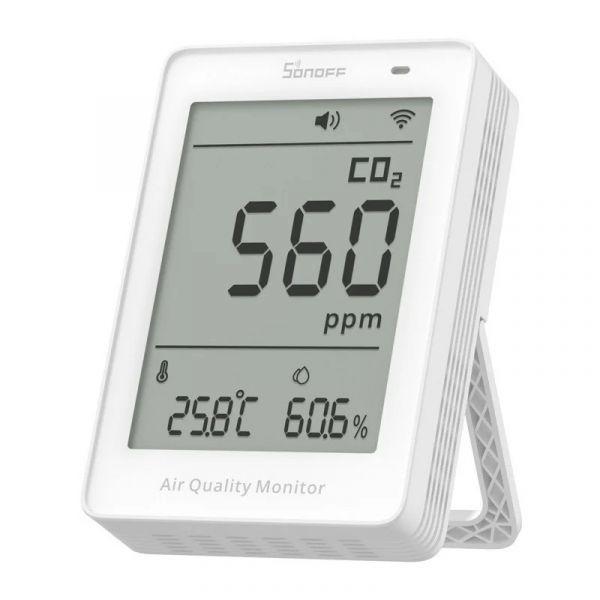 Monitor de Qualidade do Ar SONOFF AirGuard CO2 SAWF-08P (CO2 - Wi-Fi - Ecrã LCD)
