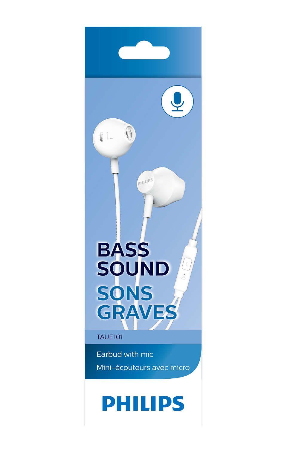 Auscultadores PHILIPS TAUE101WT/00 (Binaural - Com fios - Intra-aural - Branco), miniatura 3