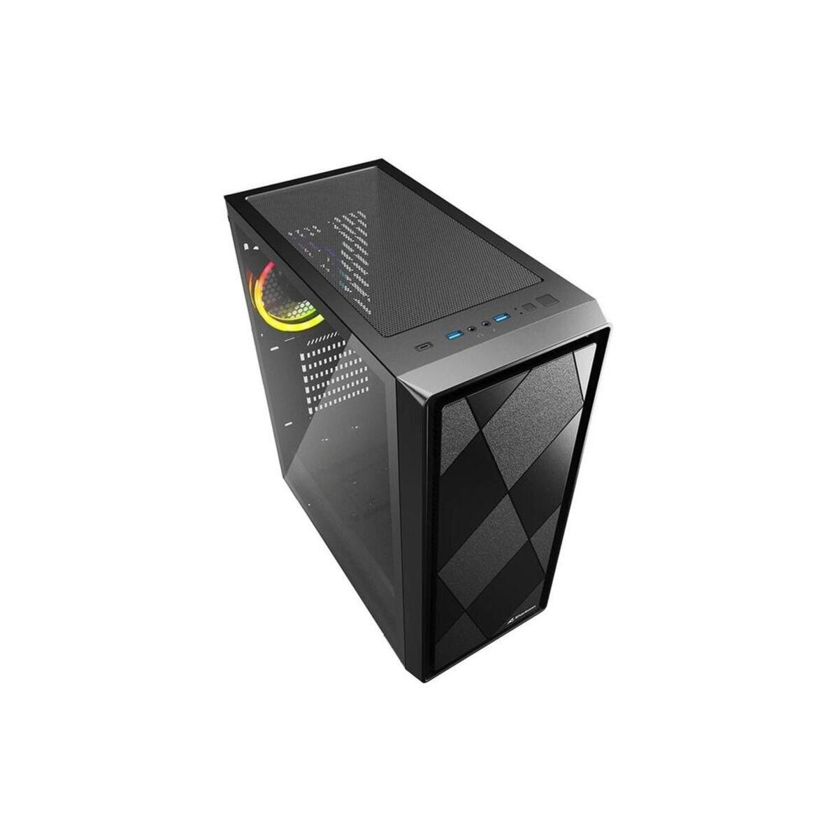 Caixa de Computador SHARKOON VS8 (ATX, Micro ATX, Mini-ITX - Midi Tower - Metal - Preto) — miniatura 4