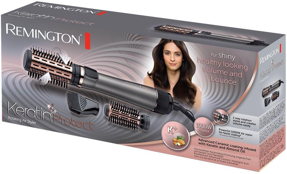 Escova de Ar Quente REMINGTON Keratin Protect AS8810 (Cinzento/Rosa), miniatura 2