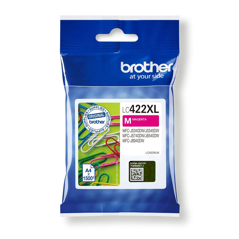 Tinteiro BROTHER LC422XLM (1500 páginas - Magenta)