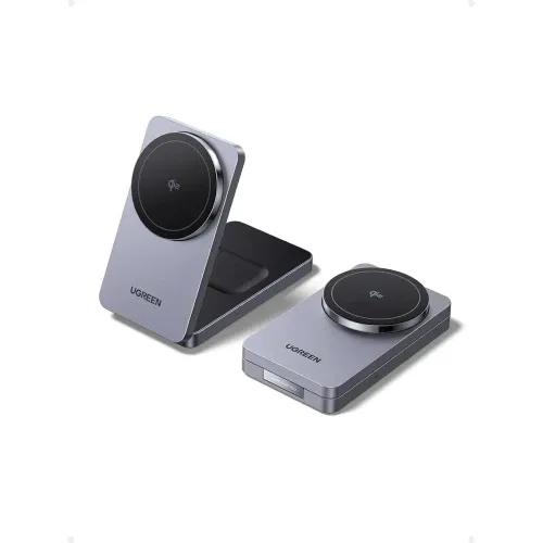 Carregador Sem Fios UGREEN W706 MagFlow (Qi2 - Preto)