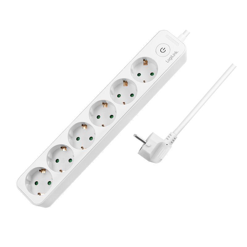 Extensão Elétrica LOGILINK LPS247 (1,5 m - Tipo F - Branco)