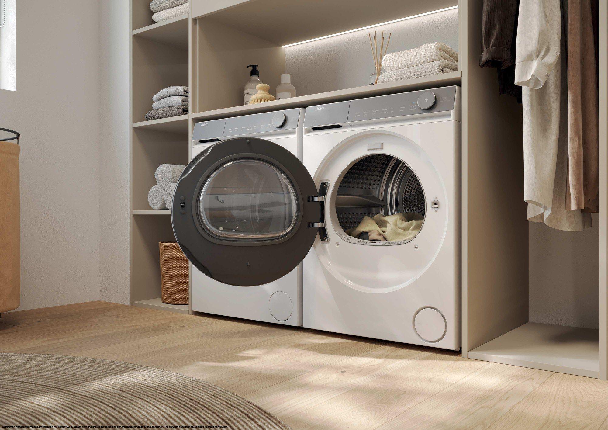 Máquina de Secar Roupa Independente HAIER HD100C367AU1S (10 kg - Bomba de calor - Esquerdo - Branco) — miniatura 14