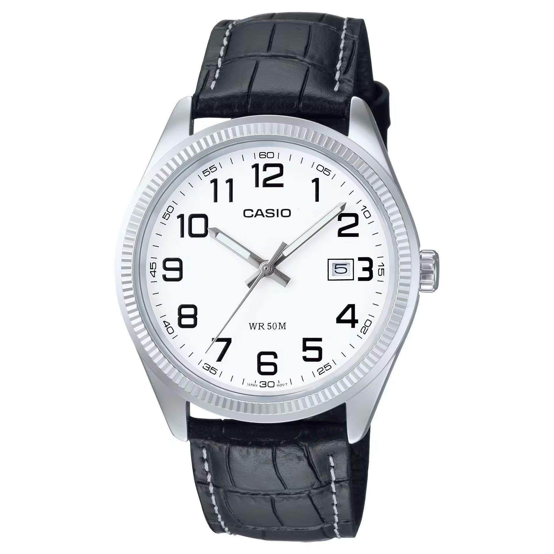 Relógio CASIO MTP-1302PL-7BVEF (Latão - Branco/Preto)