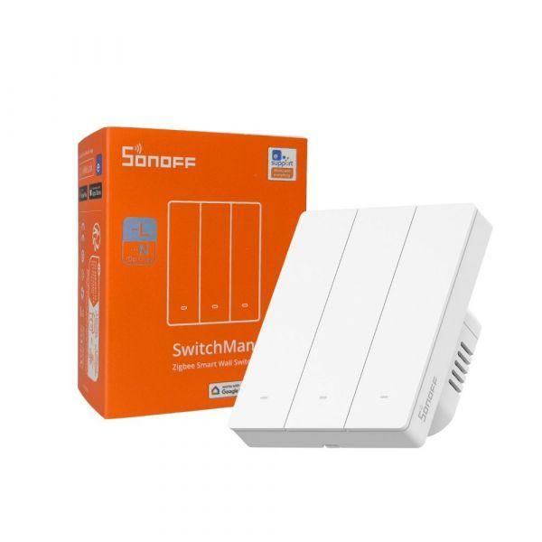 Interruptor Inteligente de Parede SONOFF SwitchMan M5 ZBM5-3C-80W (Branco)
