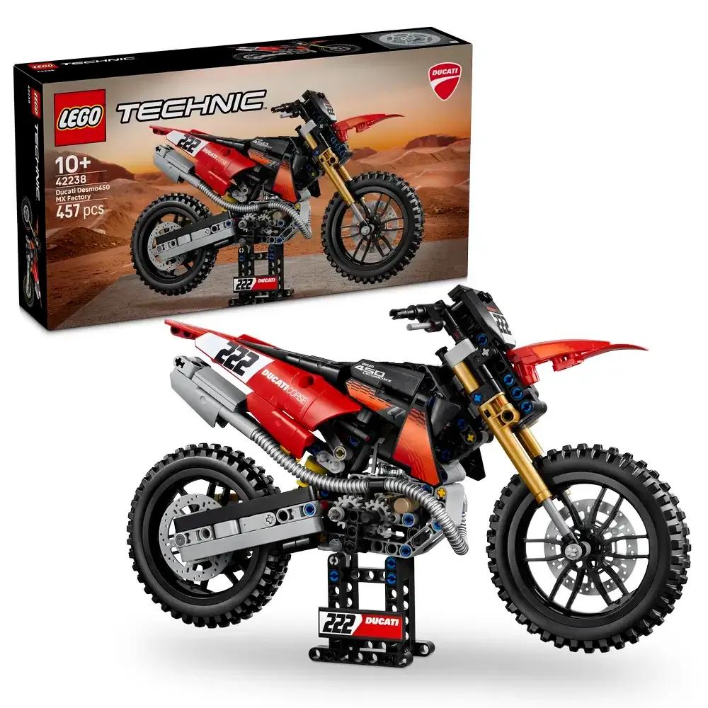 LEGO 42238 Technic Mota Ducati Desmo450 MX Factory (10+ anos - 457 peças) — miniatura 3