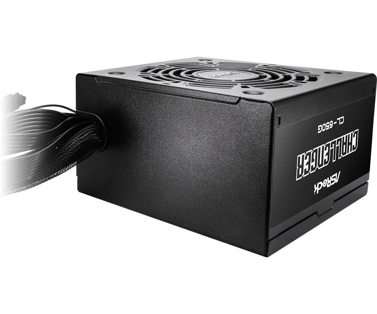 Fonte de Alimentação ASROCK Challenger CL-650G (ATX - 650 W - 80 PLUS Gold - Preto), miniatura 3