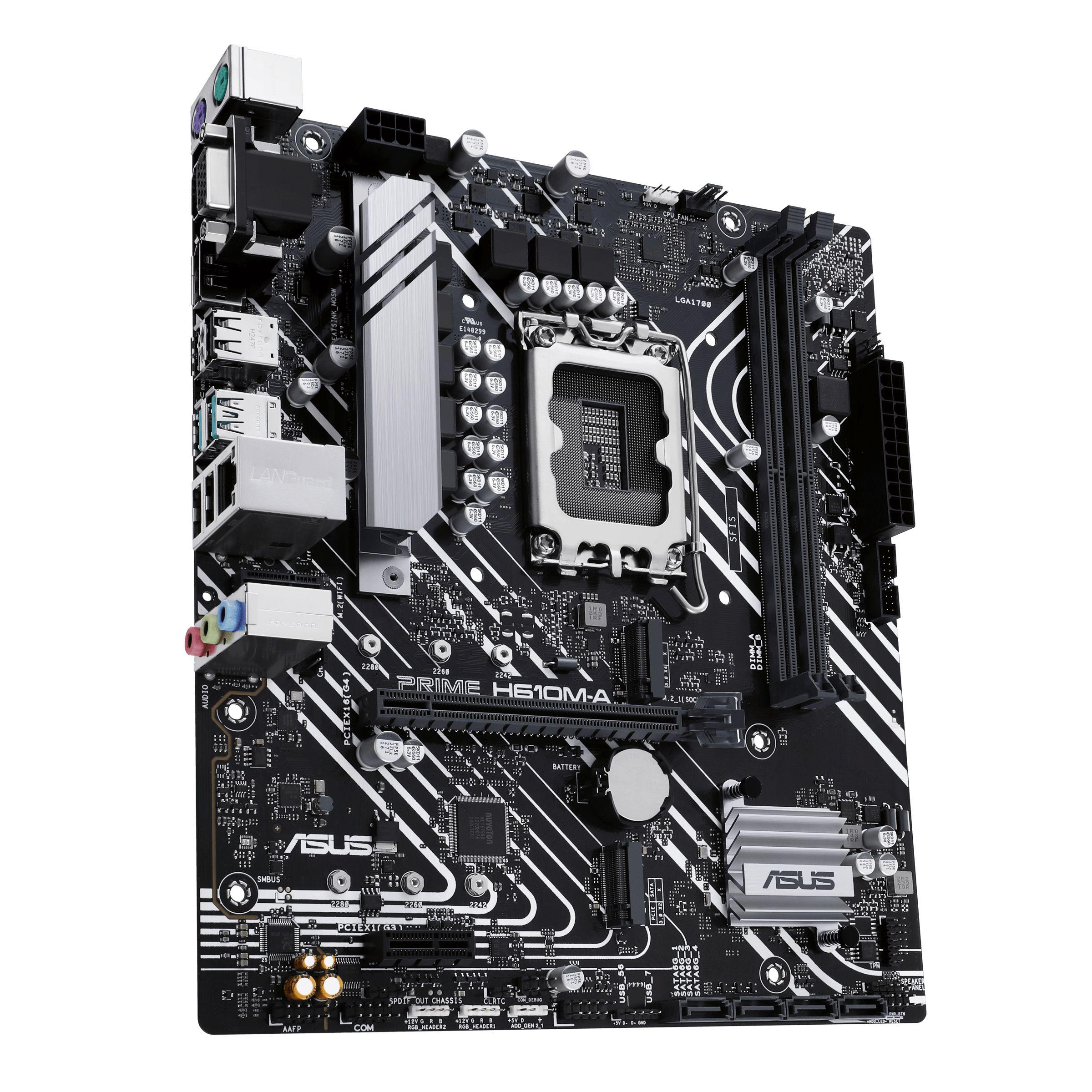 Motherboard ASUS PRIME H610M-A-CSM (LGA 1700 - micro ATX - Duplo canal), miniatura 4
