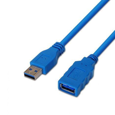 Cabo de Extensão USB AISENS A105-0046 (2 m - USB A - Azul), miniatura 3