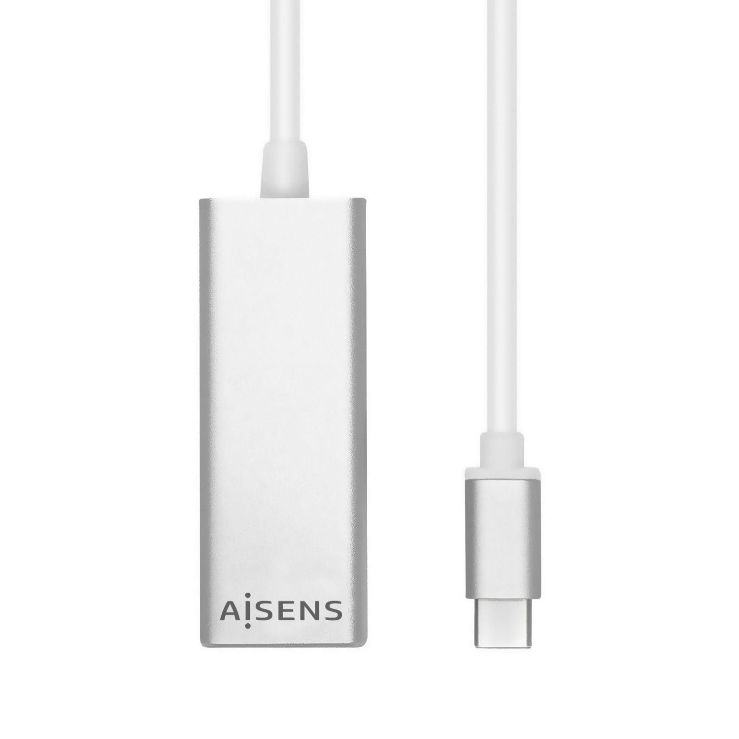 Adaptador de Rede AISENS A109-0341 (0,15 m - Macho - Fêmea - Prateado), miniatura 2