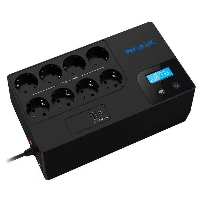 UPS PHASAK PH 9479 (Cabo de alimentação de entrada - Tipo F - Grafite) — miniatura 4