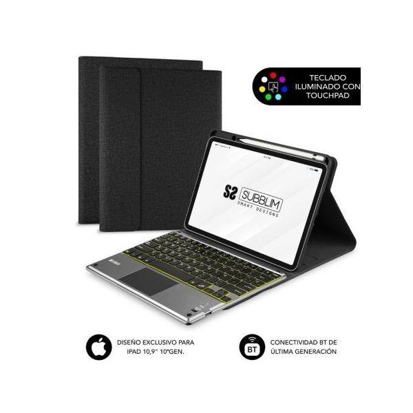 Capa com Teclado SUBBLIM KeyTab Pro BT Touchpad (Preto) — miniatura 2