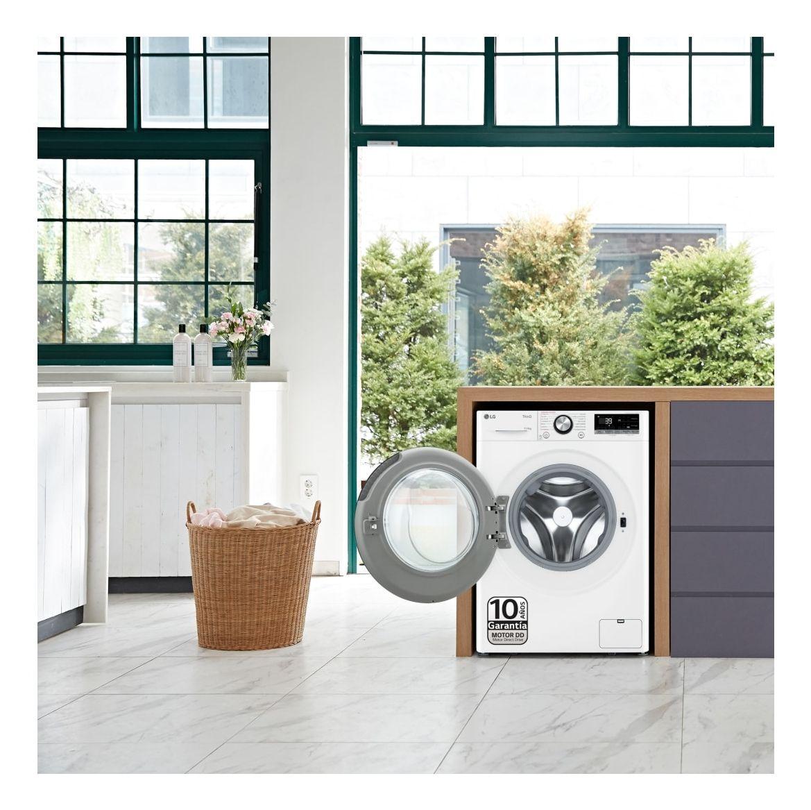 Máquina de Lavar e Secar Roupa Independente LG F4DR7011AGW (A - 11 kg - 6 kg - Branco), miniatura 13