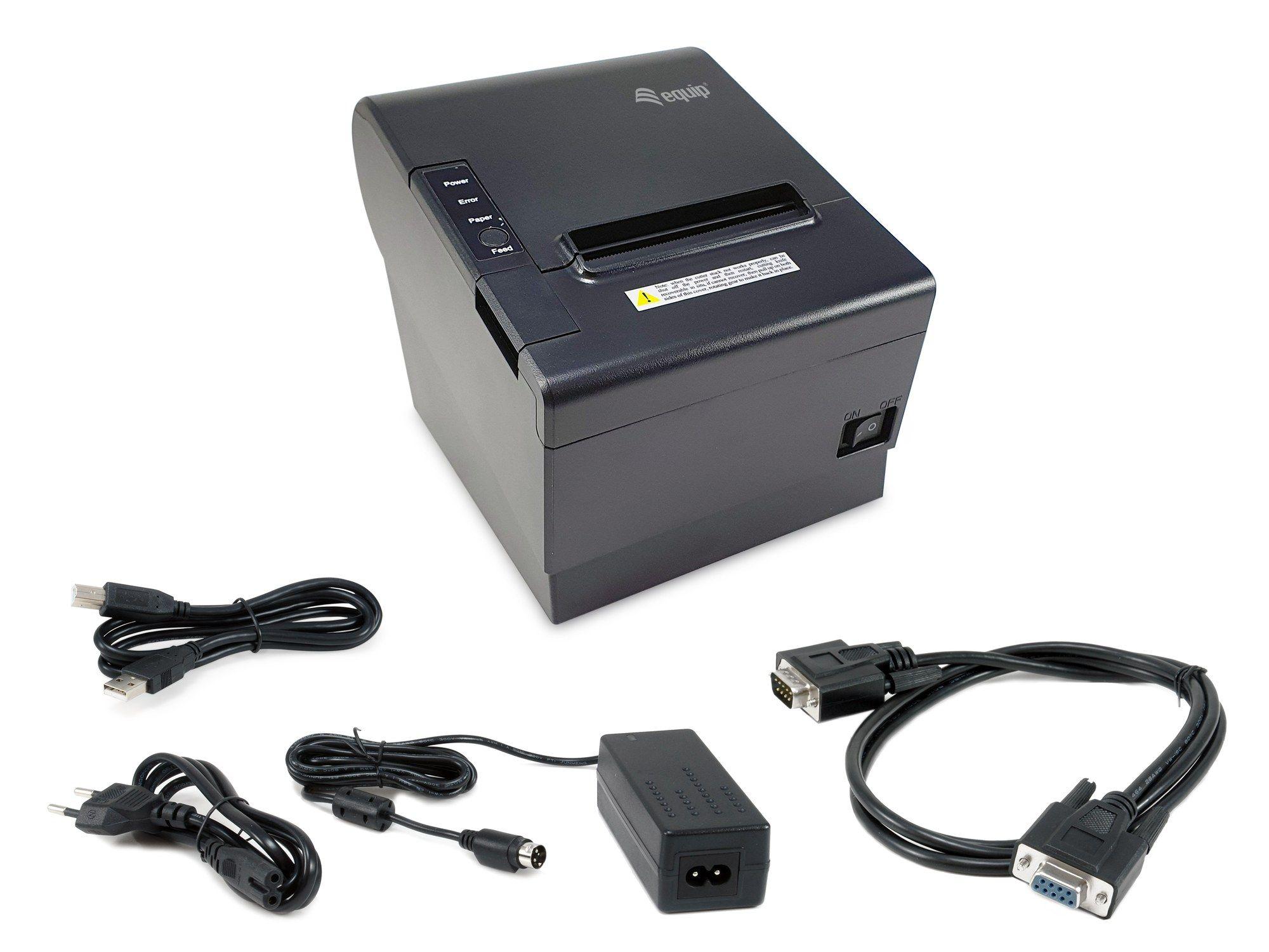 Impressora de Recibos POS EQUIP 351005 (AC, Serial, USB - Com fios - Preto) — miniatura 5