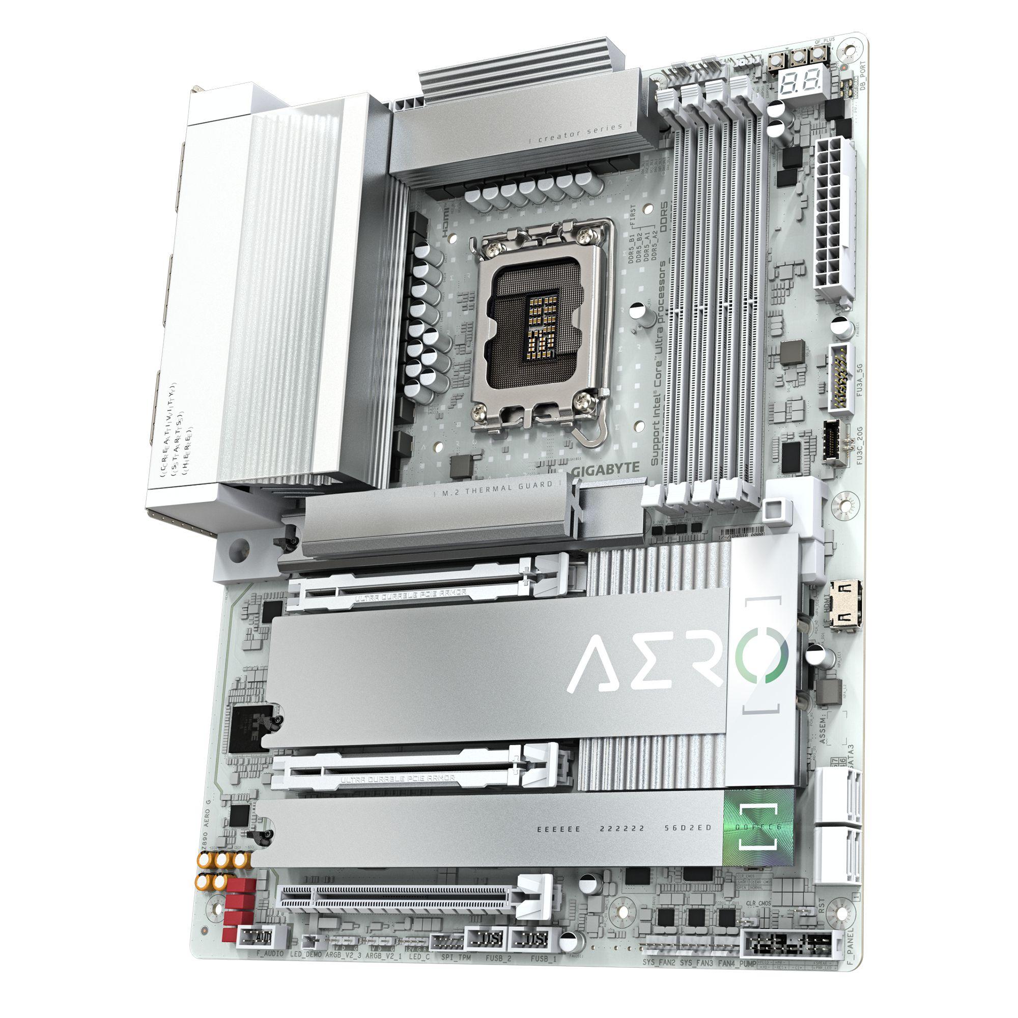 Motherboard GIGABYTE Z890 AERO G (LGA 1851 - Intel Core Ultra - ATX - Branco), miniatura 4