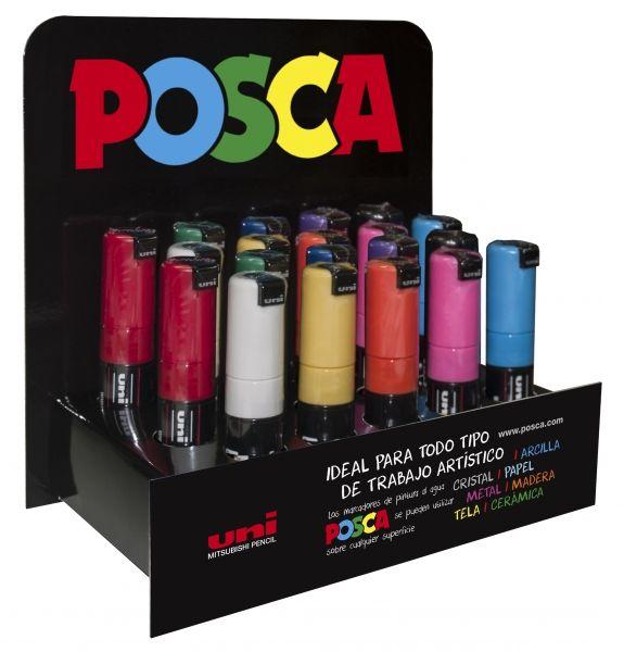 Expositor de 20 Marcadores de Pintura POSCA PC-8K (Cores sortidas)