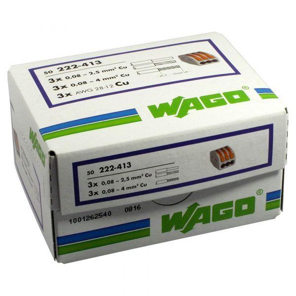 Conector de Emenda WAGO 222-413 (Cinzento)
