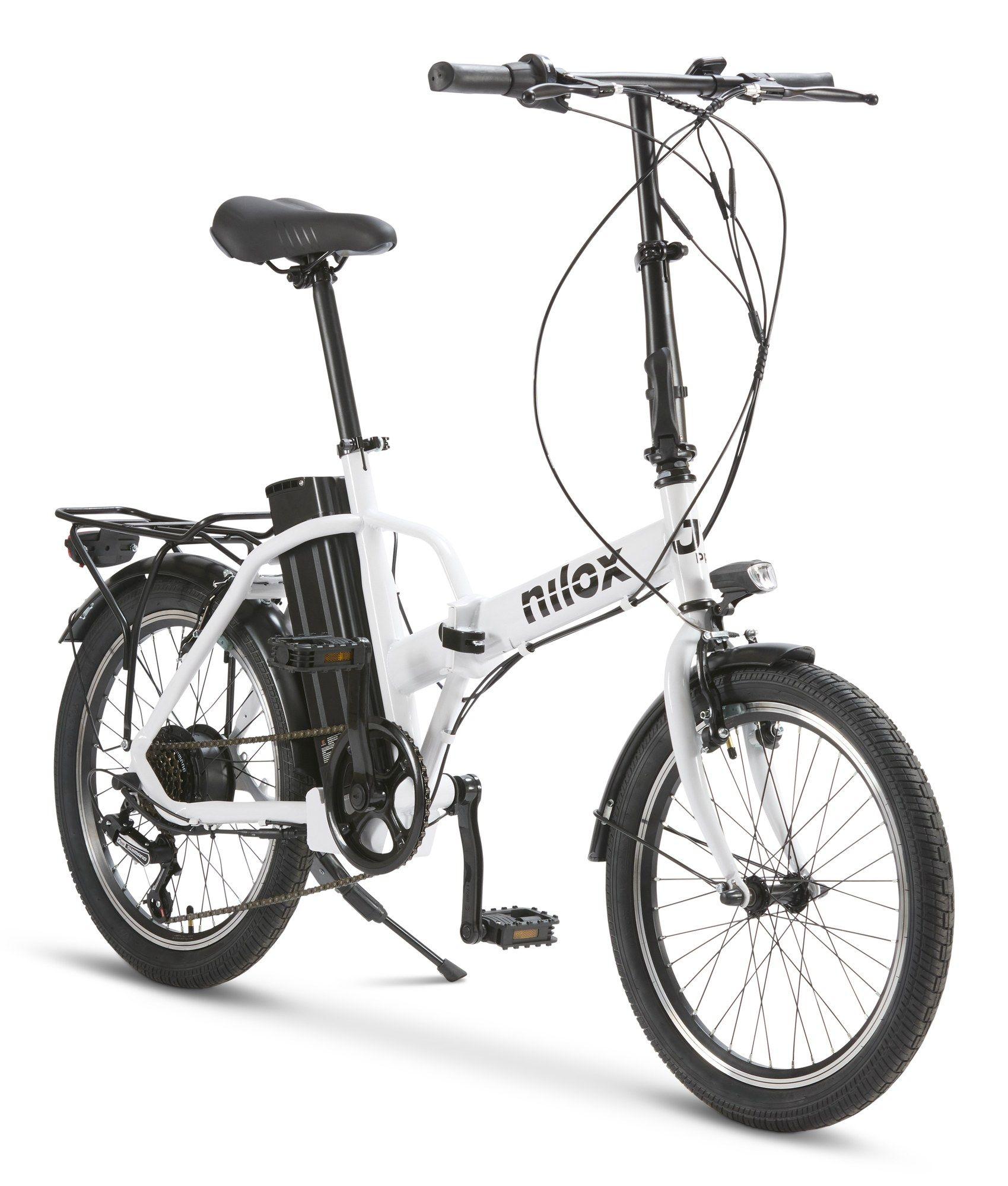 Bicicleta Elétrica NILOX J1 PRO (Aço - Branco) — miniatura 4