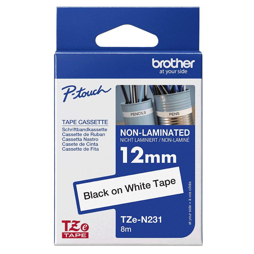 Fita de Impressão BROTHER TZe-N231 (Preto sobre Branco), miniatura 2