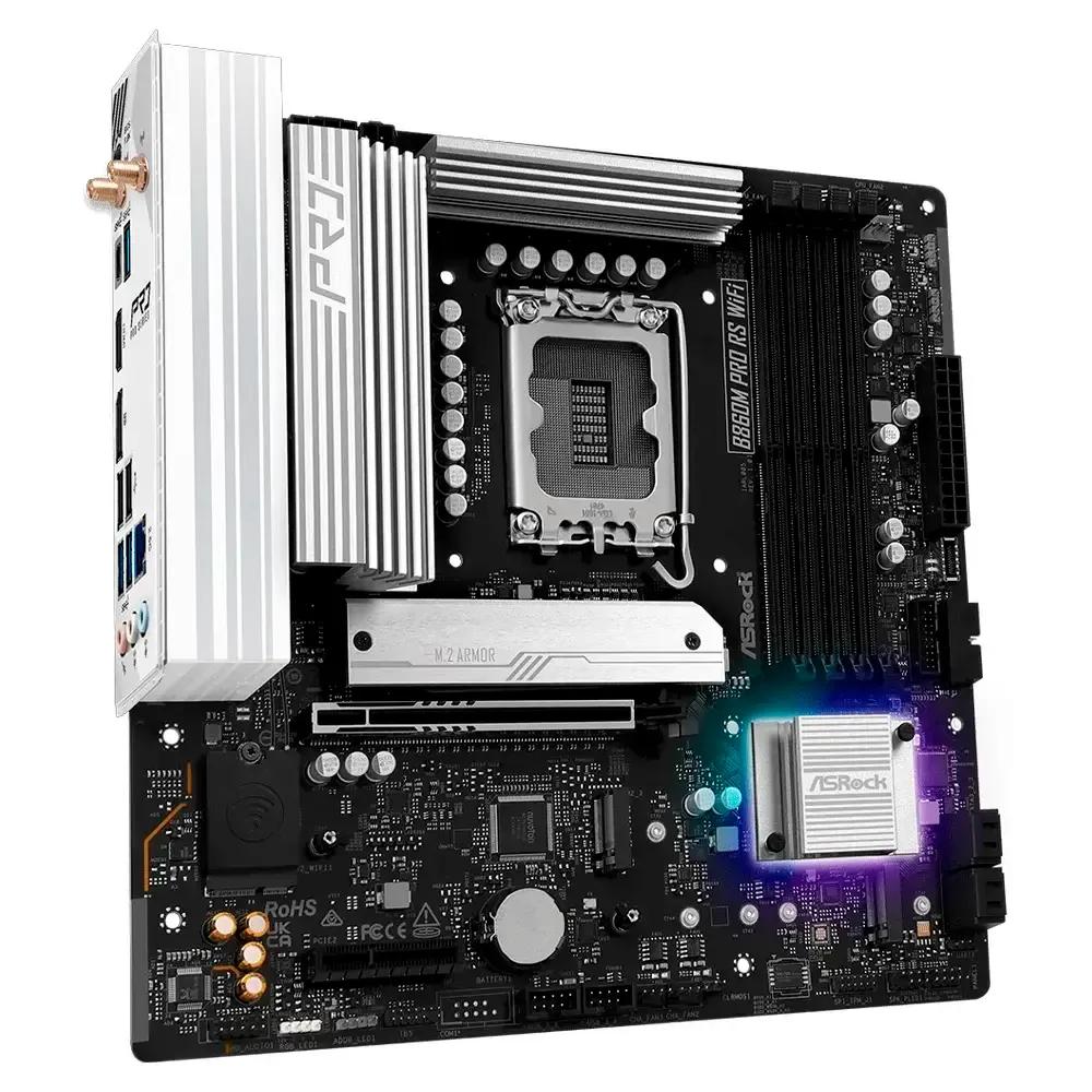 Motherboard ASROCK B860M Pro RS WiFi (LGA 1851 - Intel Core Ultra - micro-ATX), miniatura 3