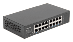 Switch LANBERG RSGE-16 (Gigabit Ethernet - 4,1 MB - 1 Gbit/s - Preto)