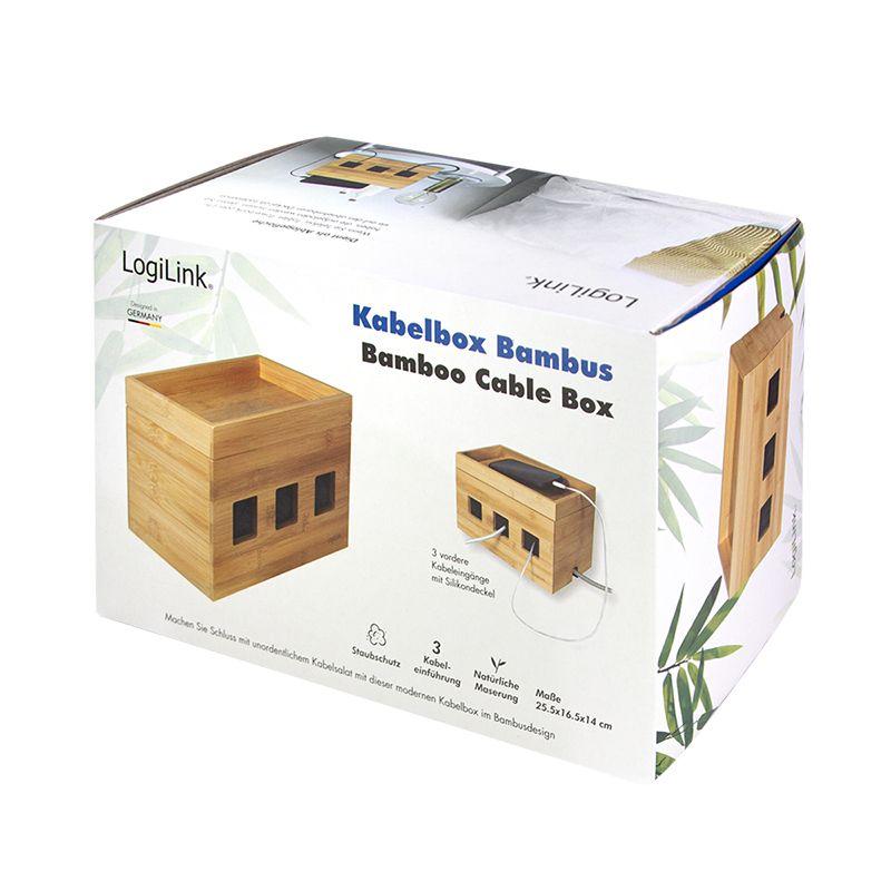 Caixa de Gestão de Cabos para Extensões Elétricas LOGILINK KAB0076 (Madeira - Madeira) — miniatura 9
