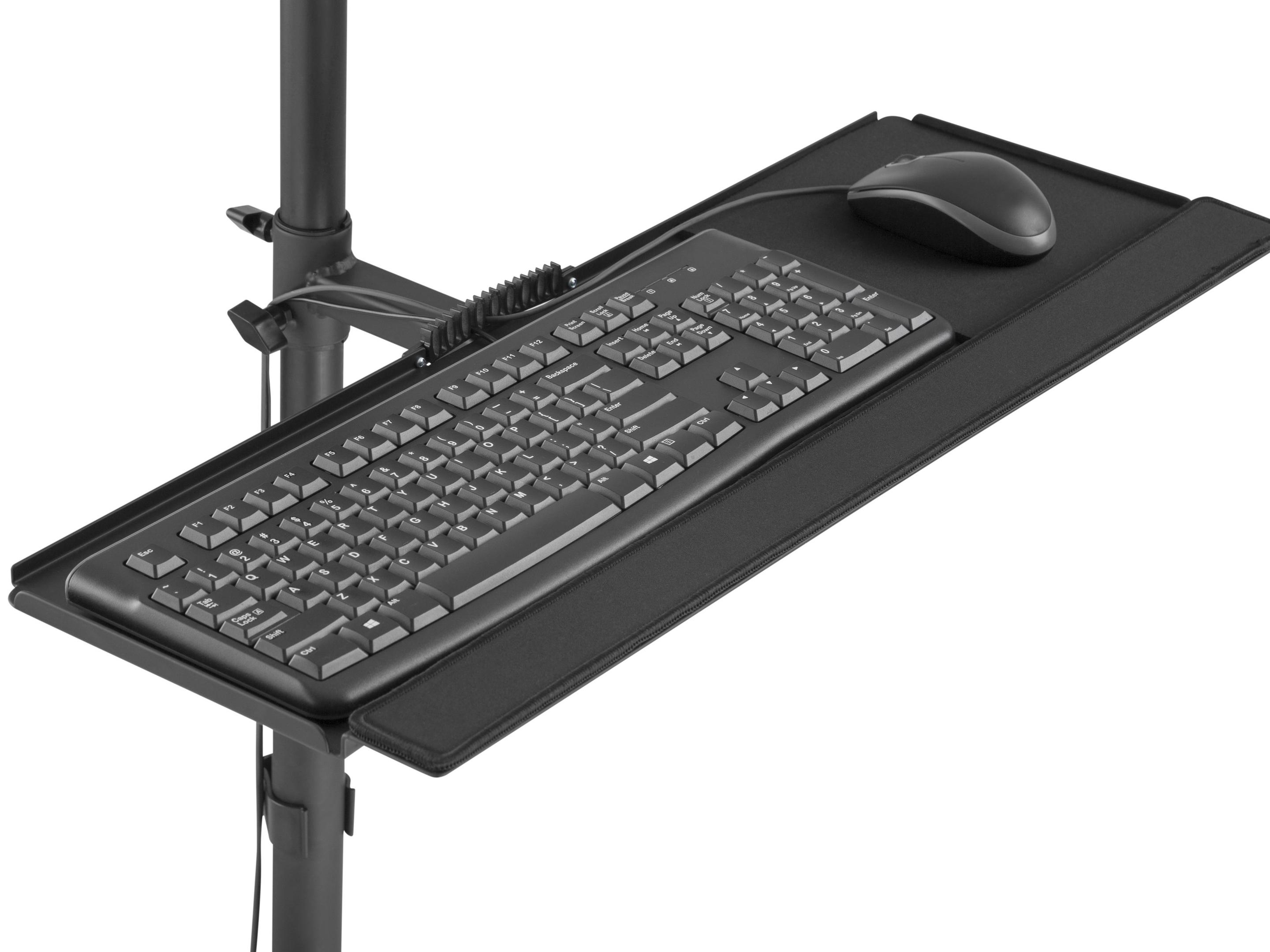 Suporte de Chão com Rodas EQUIP 650171 (Até 100 x 100 mm - 81,3 cm - 8 kg - Preto), miniatura 3