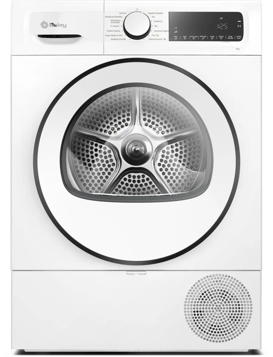 Máquina de Secar Roupa BALAY 3SB090BE (9 kg - Condensação com bomba de calor - Altura 84,2 cm - Branco)