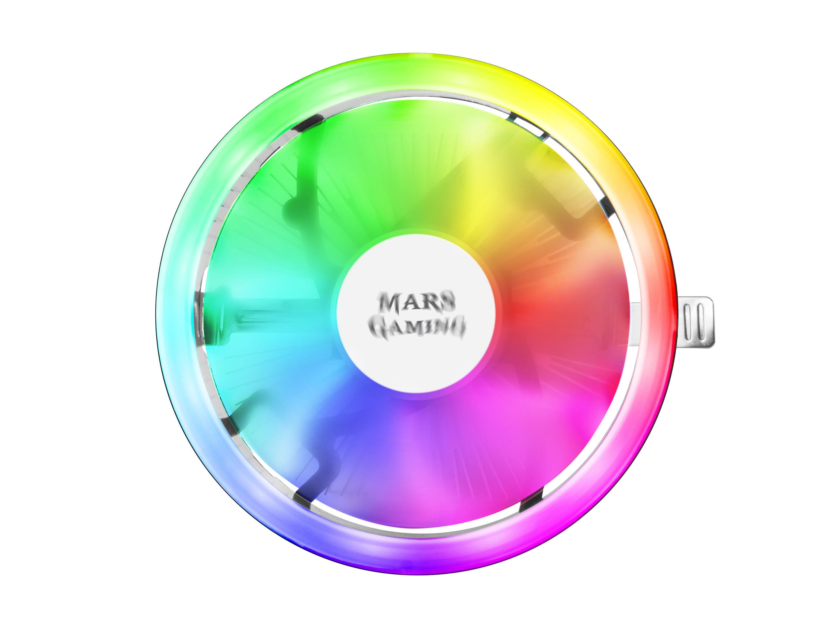 Dissipador CPU MARS GAMING MCPU120 (120 mm - 2000 RPM - RGB Chroma - Preto) — miniatura 2
