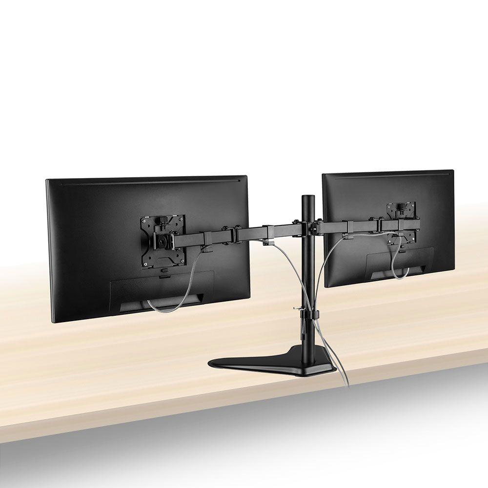 Suporte de Secretária para 2 Monitores EWENT EW1536 (13" a 32" - Preto), miniatura 2