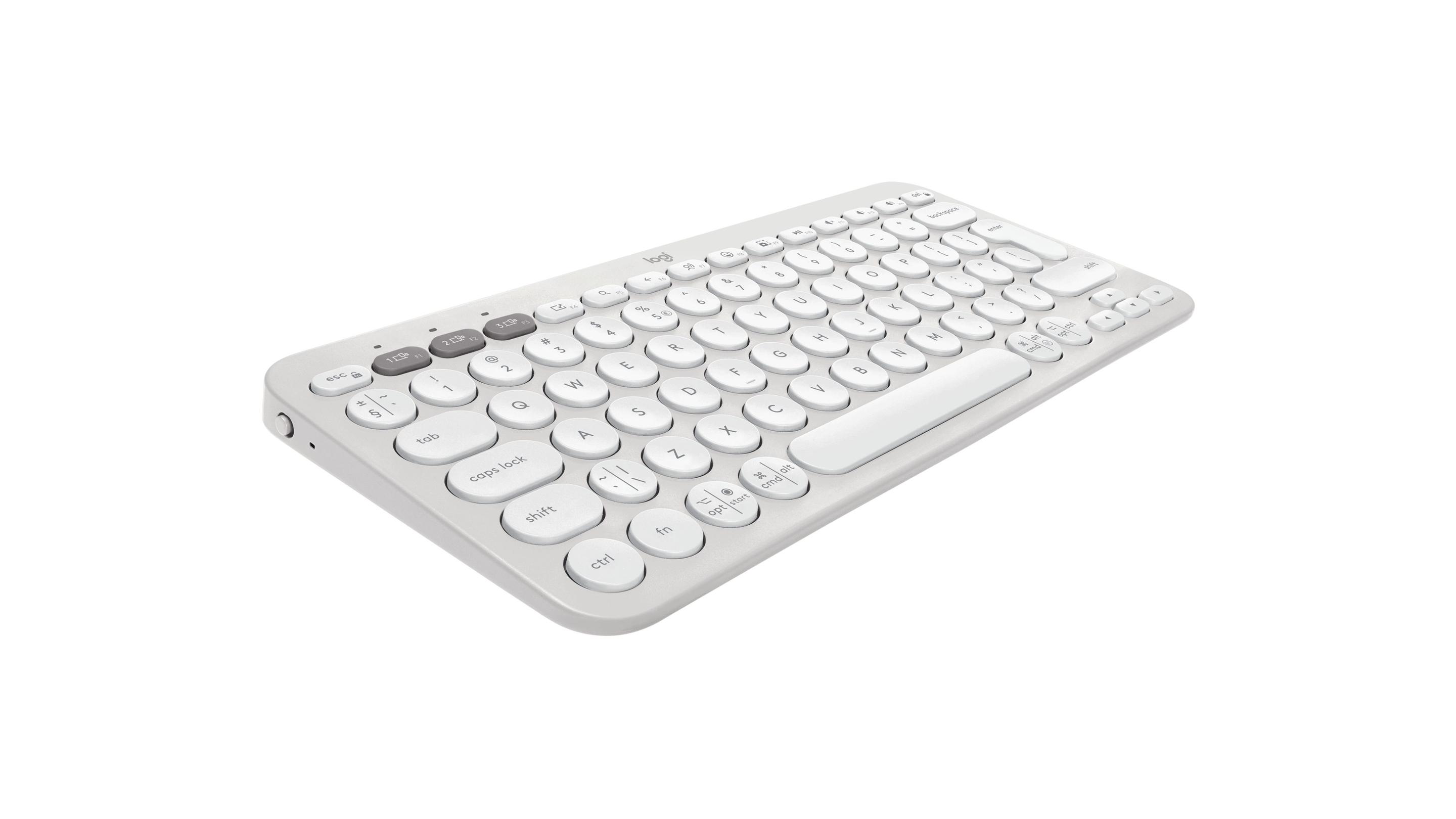 Conjunto de Teclado e Rato LOGITECH Pebble 2 Combo (Estados Unidos - Teclas tesoura - Mini - Branco) — miniatura 4