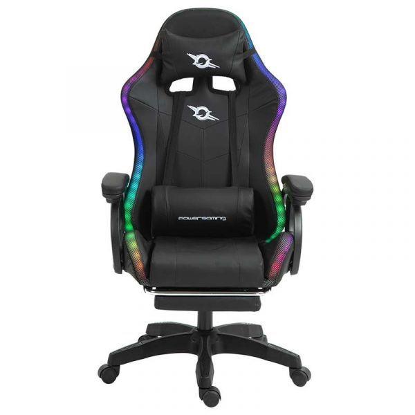 Cadeira Gaming POWERGAMING 813 (Pele sintética - Preto), miniatura 2