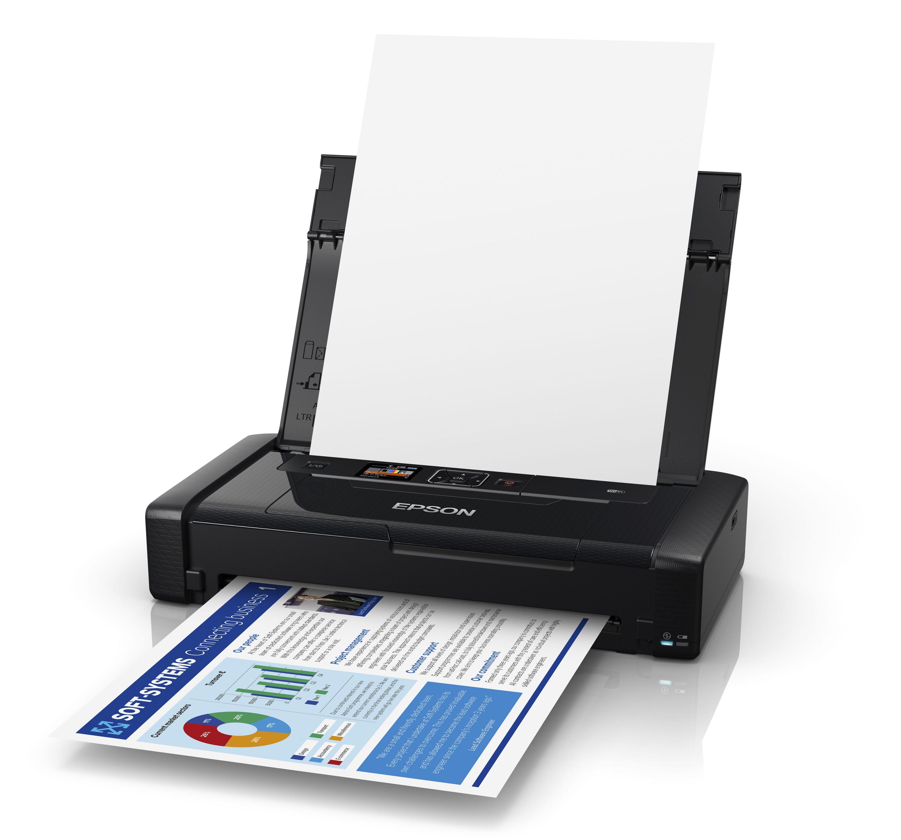Impressora Jato de Tinta Portátil EPSON WorkForce WF-110W (A4 - 20 folhas - Wi-Fi, Wi-Fi Direct, USB - Preto) — miniatura 11