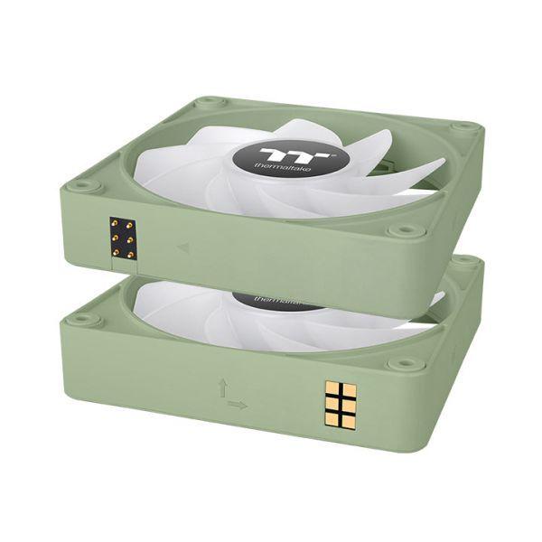 Ventoinhas Inversas para Caixa de PC THERMALTAKE CT120 EX ARGB (ARGB multicolor - 2,28 W - Verde Matcha) — miniatura 5